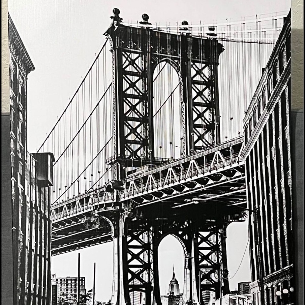 New York Manhattan Bridge Canvas Picture